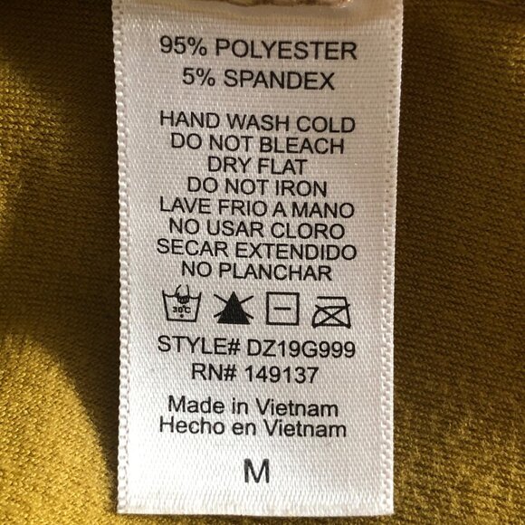 Double Zero Mystical Medium Olive Gold Velvety-Feel Long Sleeve Crop Top - Picture 10 of 13